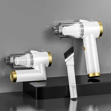 

Q8 Mini Cleaning Tools Folding Car Vacuum Cleaner 9000PaSuction Handheld Electric Air Blower with LED Light for PC Keyboard Sofa