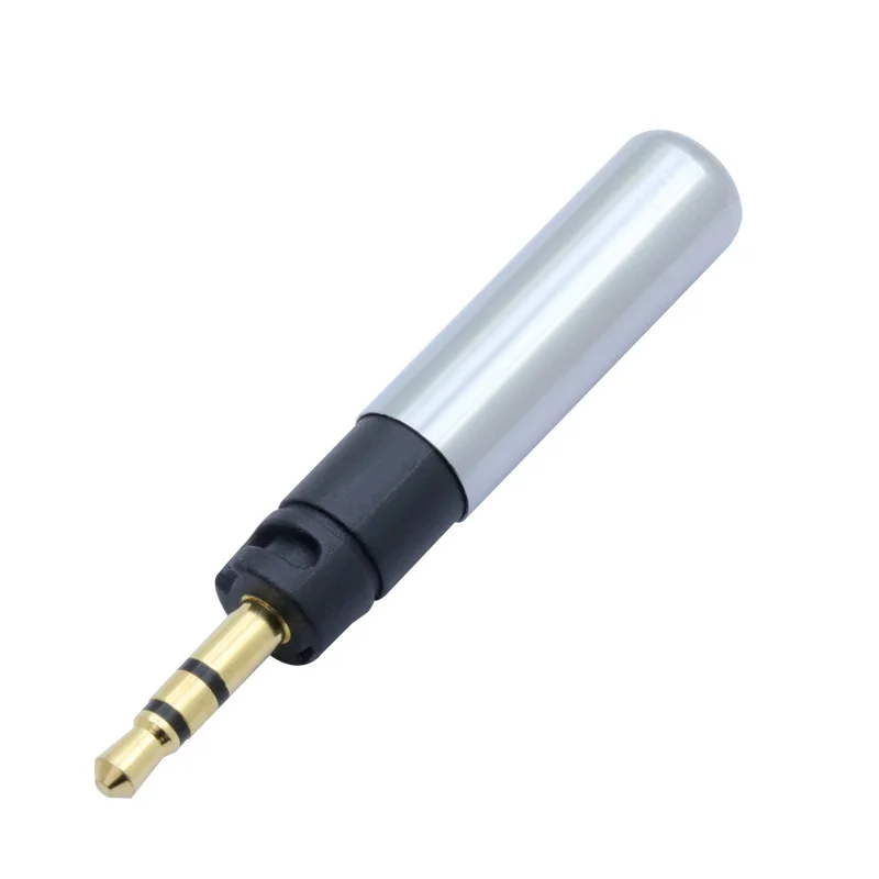 100 шт./лот 3 полюса 2,5 мм стерео разъем позолоченный 3 контакта 2,5 мм штекер адаптер аудио провод разъем для наушников