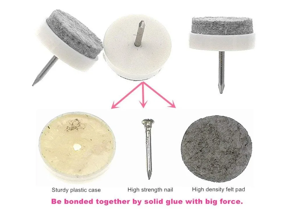 40 шт круглый сверхмощный гвоздь на анти скользящий войлочный коврик диаметр 0 79