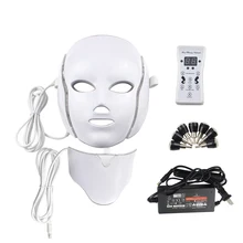 7 цветов светодиодный маска для лица терапия для лица Устройство для приготовления маски Фотон терапия свет уход за кожей удаление морщин, акне Красота лица для домашнего использования