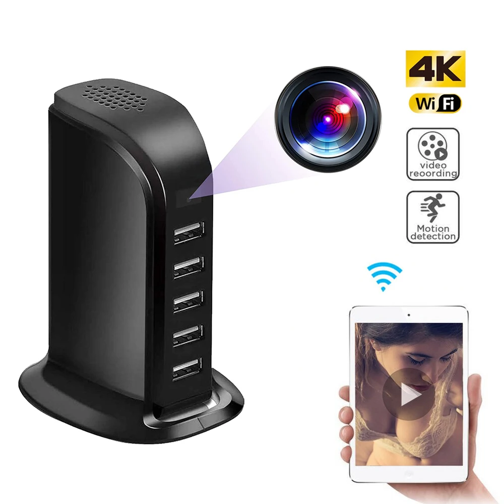 vintage camcorder Mini Camera 4K WIFI HD IP camera Wireless Security Cam USB Wall Charger Baby Monitor micro Camcorder Smart Home Surveillance Cam 8k camcorder