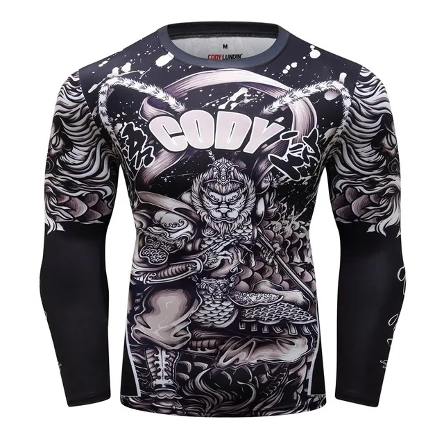 Футболка MMA herren rashguard jiu jitsu bjj футболка Langarm фитнес Муай Тай Бокс спортивный пуловер Рашгард MMA boxen Jersey - Цвет: 14