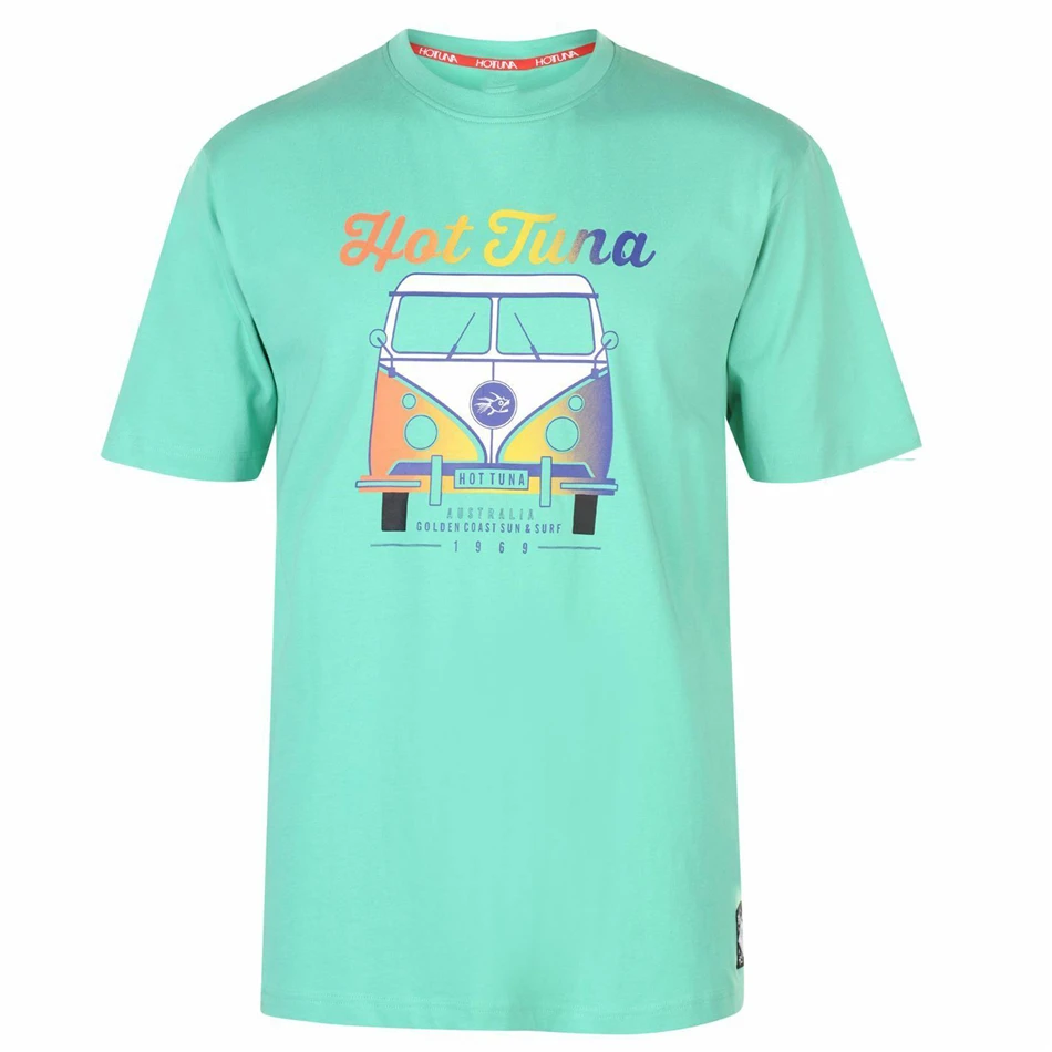 New Summer Hot Tuna Mens Logo T Shirt Tee Top Short Sleeve Round Neck Mint Campe Diy Prited |