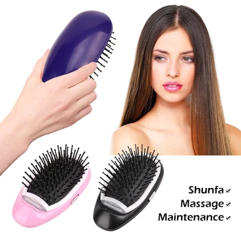 

3 Colors Portable Electric Ionic Hairbrush Massage Brush Washing Shower Hair Comb Mini Head Meridian Massage Hair Brush Comb NEW
