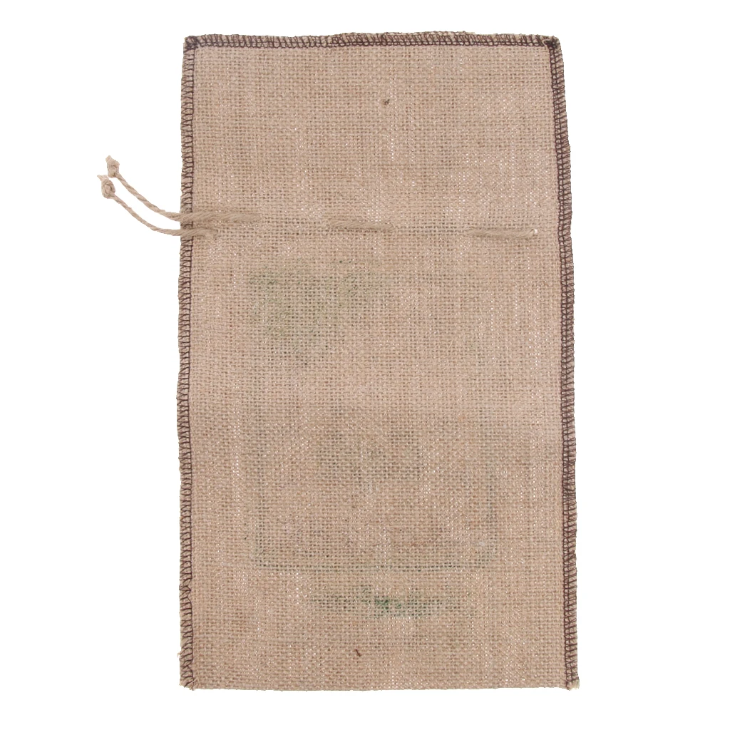 12.6x7.5 inch Large Burlap Bags with Drawstring Burlap Coffee Bean Bags Potato Race Bags 1 Lbs Linen Storage Jute Bag Hevy Duty