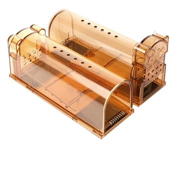 

Upgrade Version Smart Humane Mouse Trap With Air Holes, No Chemical, Reusable, No Kill, Live Catch Mice Catcher and Release Rode
