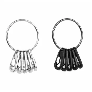 

Quick Release Ring Set Classic Simple Spring Hanging Buckle Quick - hanging Key Chain Key Ring Alloy Hook Outdoor EDC tool XT01