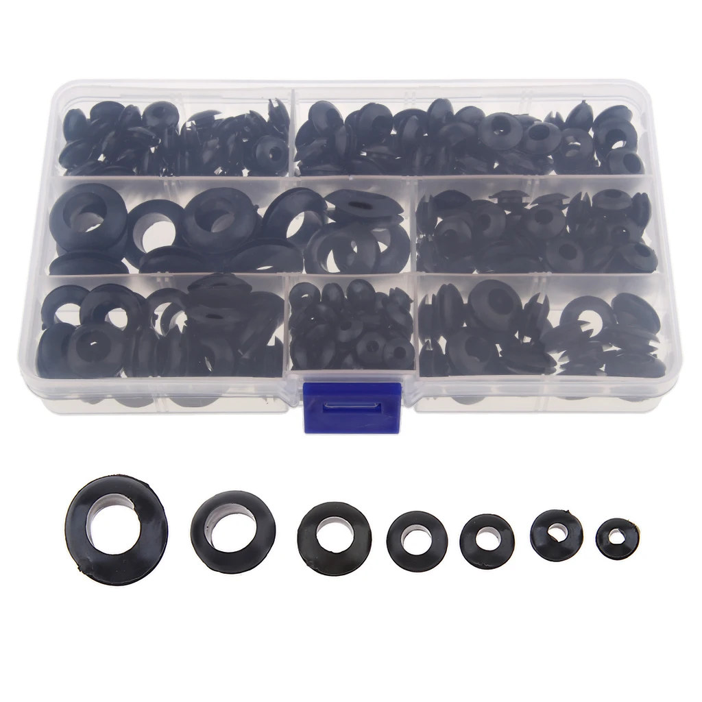 Rubber Grommet Assortment Electrical Wire Gasket Kit M3//M5/M6/M8/M10/M12