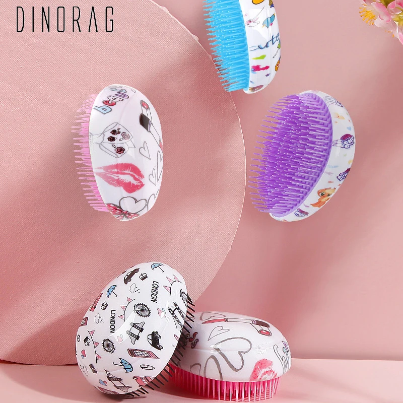 Dinorag расческа для волос с яйцом детская портативная Массажная Aigbag
