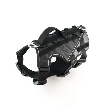 

Nylon K9 Dog Harness Tactics Reflective Dog Harness Quick Control No Pull Pet Vest With Lift Handl For Medium Large Dogs