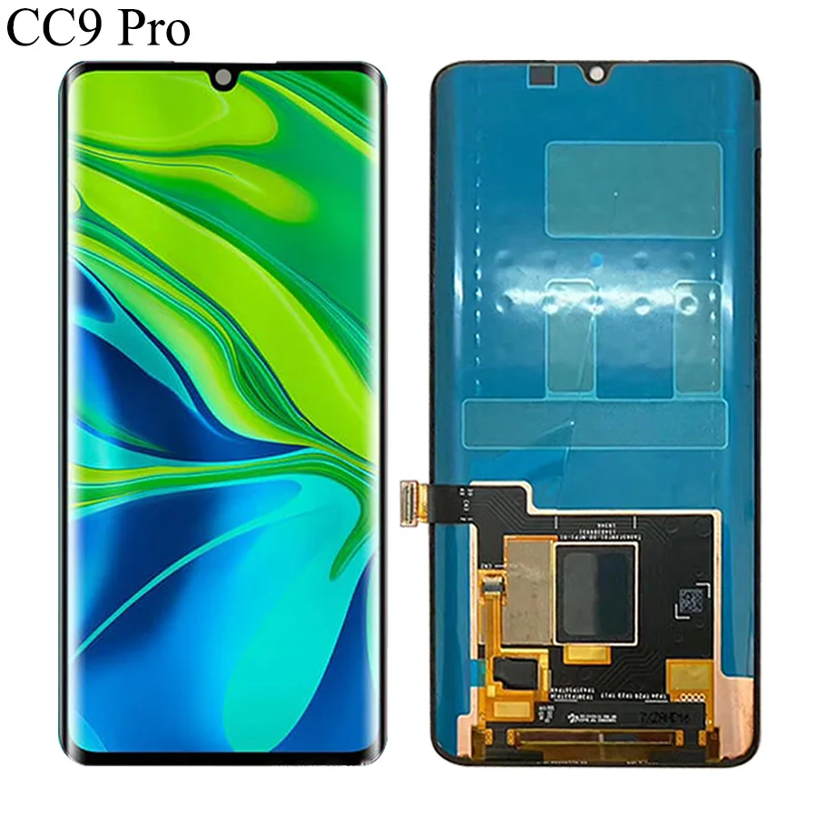 Super AMOLED для Xiao mi CC9 Pro lcd mi CC9 Pro дисплей кодирующий преобразователь сенсорного экрана в сборе запасные части для Xiaomi mi cc9 lcd