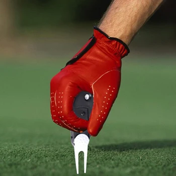 

5 In 1 Score Counter Repair Ball Marker Multifunctional Golf Divot Tool Putting Green Fork Groove Cleaner Lawn Portable Easy Use