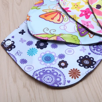 

7*7 Inch Menstrual Pads Reusable Washable Bamboo Cloth Sanitary Maternity Minky Q1QD