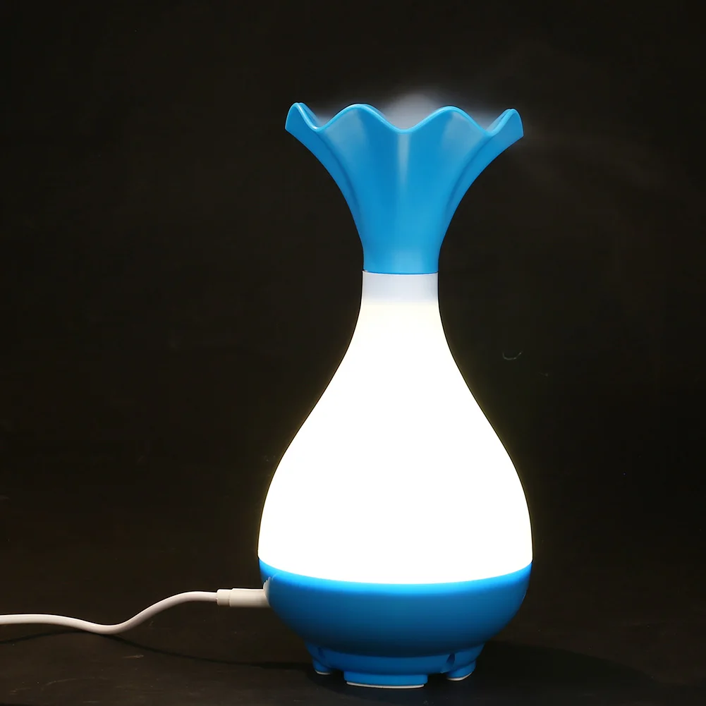 Blue Диффузор для эфирного масла, увлажнитель, светодиодный ночник для бытовой, бытовой, Ароматерапевтический очиститель - Цвет: Blue