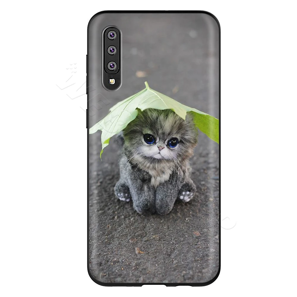 Webbedepp смешного котенка кота чехол для samsung Galaxy S7 S8 S9 S10 Edge Plus Note 10 8 9 A10 A20 A30 A40 A50 A60 A70 - Цвет: 10