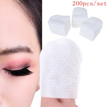 

200pcs U-shaped Pocket Cotton Pad Makeup Facial Cotton Pads Soft Cosmetic Pad with Storage Box for Face Make Up Removing