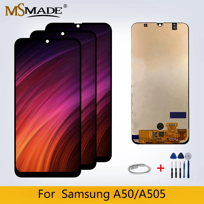 ЖК-дисплей для samsung Galaxy A50 A505F/DS A505F A505FD A505A, сенсорный экран, дигитайзер, запасные части