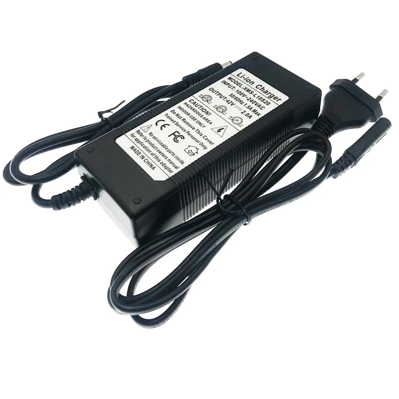 36V/42V зарядное устройство литиевая батарея выход 42V2A вход 100 240V AC литий полимерное