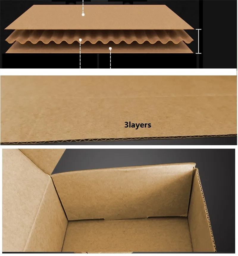 25 шт. 10 размеров маленькая гофрированная бумажная коробка аксессуары бумажные упаковочные коробки DIY пустая Ремесленная коробка картонная курьерская коробка