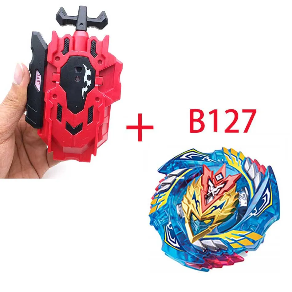Волчок Beyblade BURST B-82 B-75 с пусковым устройством Bayblade Bey blade металл пластик Fusion 4D Подарочные игрушки для детей - Цвет: B127