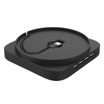 

NEW Vertical Stand for Xbox Series X with 4 Ports USB 2.0 Hub Blue Light Cradle Base Game Console Accessories