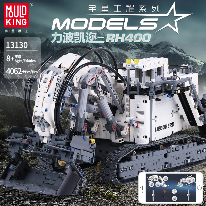 

Technic series 42100 Building Blocks Bricks Liebherrs R9800 Excavator Motor Power Car Model TOYS Gift Compatible lepinglys 13130