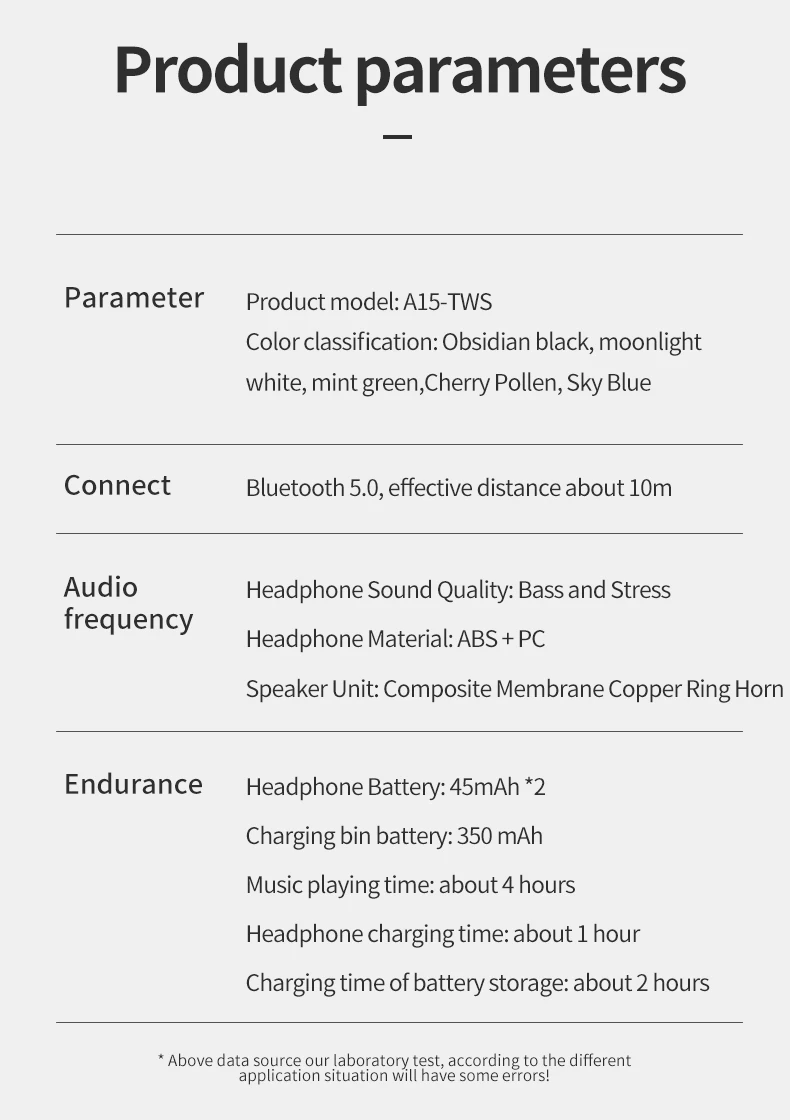 A15 TWS Спортивная гарнитура Bluetooth наушники 8D HIFI супер бас Bluetooth 5,0 сенсорное управление Binarual вызов супер игровые наушники