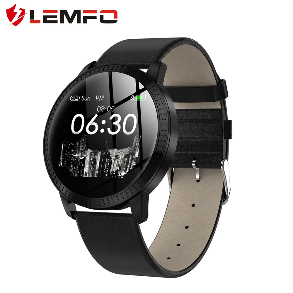 LEMFO CF18 Смарт-часы для мужчин кровяное давление монитор сердечного ритма Fintness трекер Водонепроницаемый IP67 1,22 дюймов Wacthes
