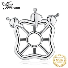 JewelryPalace круглые красные кубические циркония 925 пробы серебряные американские горки бусины Шарм подходят браслеты Мода DIY Шарм для ювелирных изделий