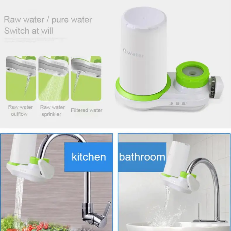 Моющийся ультрафильтрационный основной Смеситель Водопроводной очиститель воды поддерживает три режима воды с 5 разъемами интерфейса для кухни