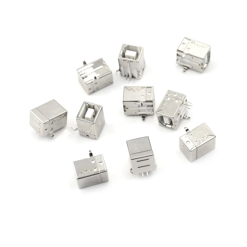 

High Quality 10PCS/LOT USB 2.0 Female Type-B Connector Replace Solder Port Wholesale
