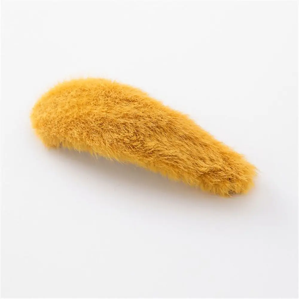 Yellow Новинка, 1 шт., Осень-зима, шпильки с плюшевыми шариками, головные уборы для женщин, девушек, милые заколки для волос, заколка, аксессуары - Цвет: Yellow