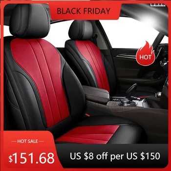

kokololee Custom Leather car seat cover For VW UP! Golf Polo Caravelle Multivan Sharan Passat Variant T-ROC T-Cross car seats