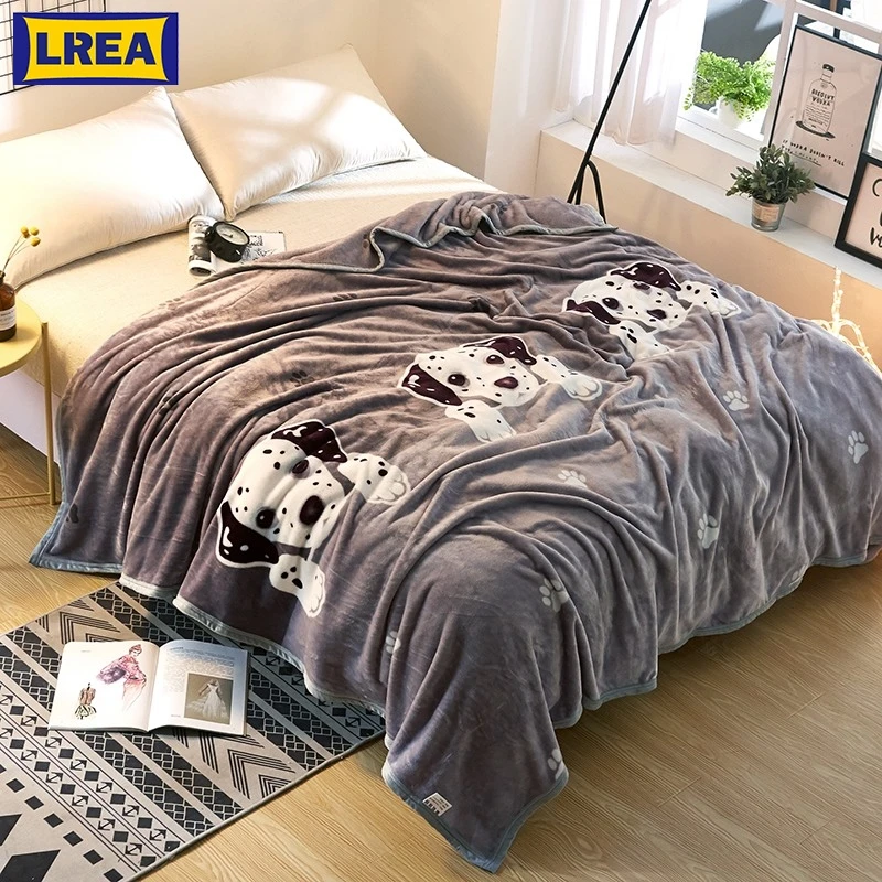 LREA горячая Распродажа плед с изображением собаки утолщенное одеяло самые