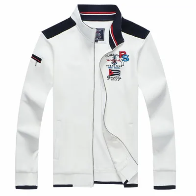8822-WHITE Бренд Tace& Shark, мужская куртка с вышивкой, chaqueta hombre, на молнии, модный и Повседневный свитер, пальто, doudoune homme, мужская куртка - Цвет: 8822-WHITE