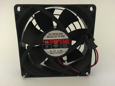 Emacro для DWPH EFC-08E12D-E002 DC 12V 0.4A 80x80x25 мм 2-провод Сервер вентилятор охлаждения