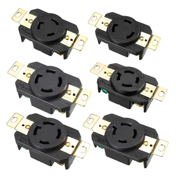 

uxcell Locking Connector Female NEMA Pole Wire Grounding Industrial Grade for Generator Transfer Switches Camper Power Inlet