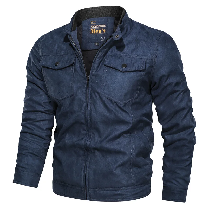 

2019 Spring And Autumn New Style Korean-style Slim Fit Trend Jacket Casual Stand Collar Solid Color Tops Youth Men's Coat