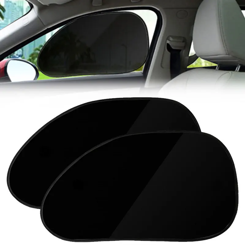 

2pcs Static Cling PVC Car Side Windshield Sunshade Sun Shade Cover Auto Sun Visor UV Protection 63x38cm