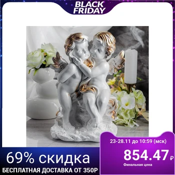 

Figurine "Couple of angels" 35 cm, white
