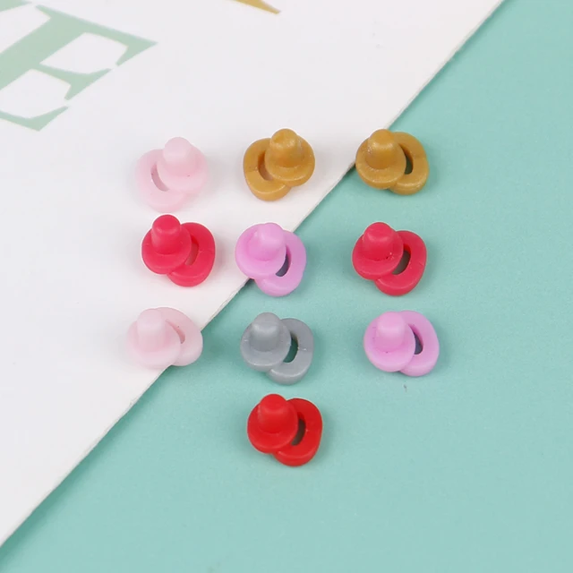 10pcs Dollhouse Miniature Mini Nipples Model Pretend Play Toys Doll Accessories Color Random 2
