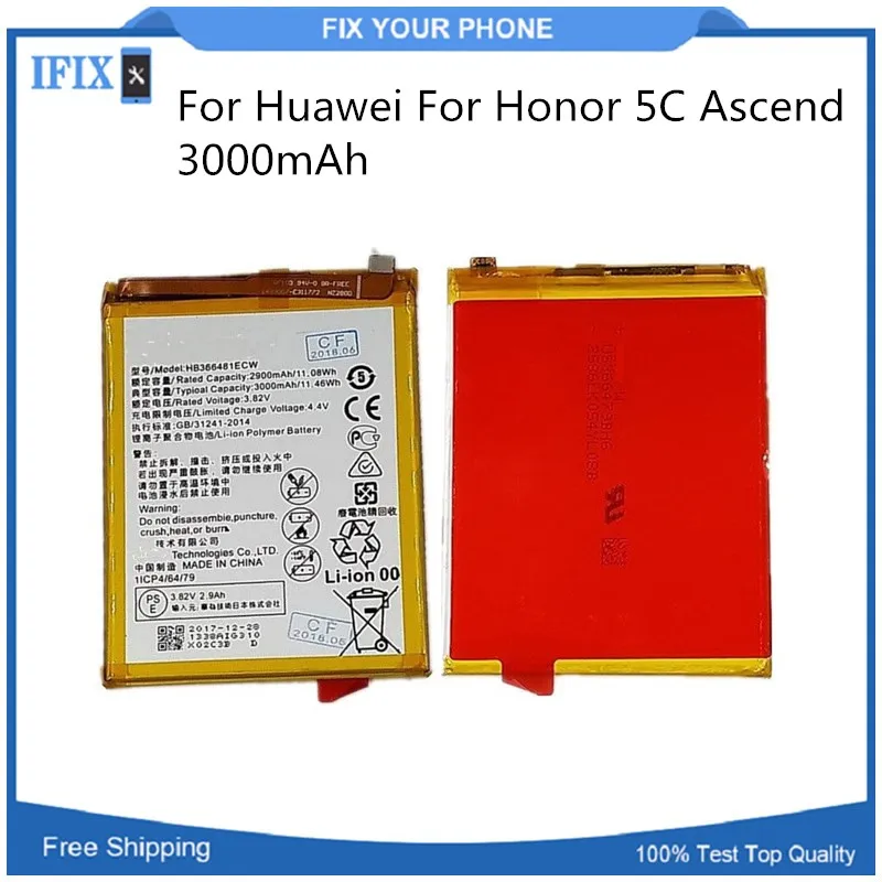 Phone Battery 3000mAh for Huawei for Honor 5C Ascend Battery Rechargeable Li ion Battery