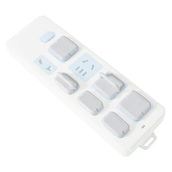 

Electric Socket ABS With Pull Handle Power Strip Wall Plate Baby Proofing Anti Leakage Child Safety Outlet Cover Heat Resistant