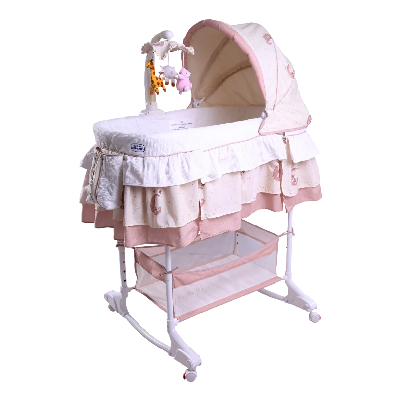 

965 Baby Swing Cradle Multi-functional Cradle Adjustable Infant Bed Baby Cradle Removable Infant Cradle Sleep