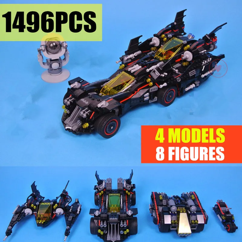 

New Super Heroes Ultimate Batmobile Fit Legoings Technic Batmobile Batman Figures Model Building Block Bricks Gift Kid Diy Toys