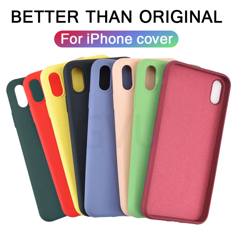 Luxury Thin Soft Official Silicone Case For iphone 7 8 6 6S Plus X XS 11 Pro MAX XR Case for Apple iphone X 10 Cover case Coque Luxury Thin Soft Official Silicone Case For iphone 7 8 6 6S Plus X XS 11 Pro MAX XR Case for Apple iphone X 10 Cover case Coque