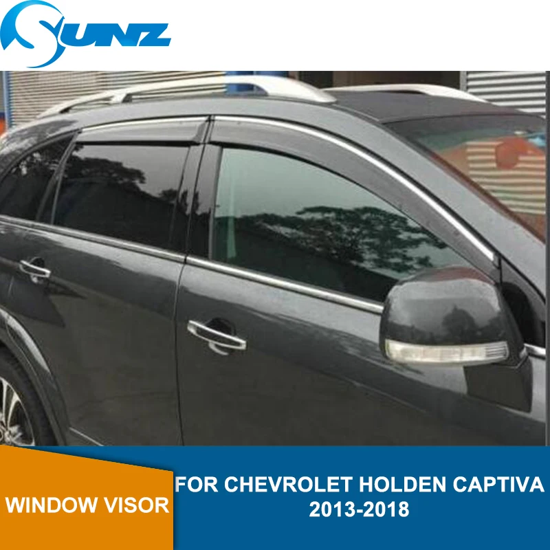 

Side Window Deflectors For Chevrolet Holden CAPTIVA 2013 2014 2015 2016 2017 2018 Vent Shades Sun Rain Deflector Guard SUNZ