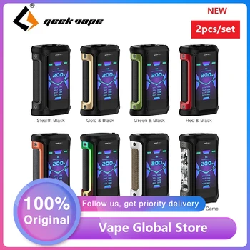 

NEW 2pcs Geekvape Aegis X 200W TC Mod with AS2.0 Chipset & 2.4 inch OLED Screen E-cig Vape Mod Vs Aegis Legend / Drag 2 /Shogun