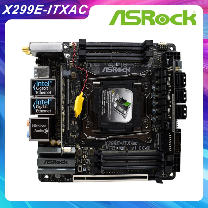 

For ASRock X299E-ITX/AC LGA 2066 Intel X299 DDR4 Wifi X299E Mini ITX Motherboard