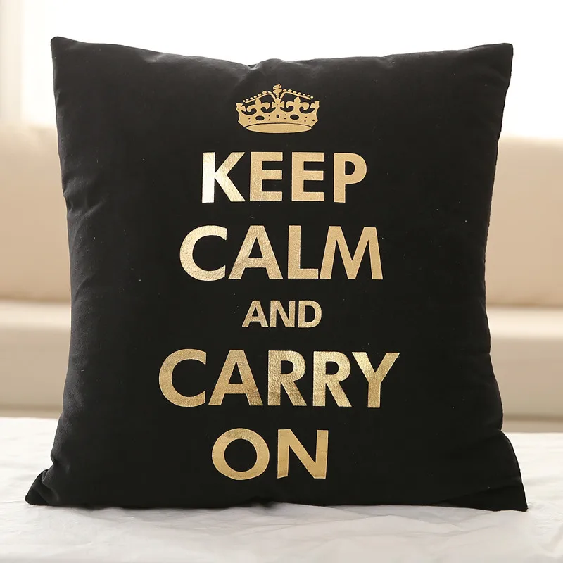 

Bronzing Cushion Cover Cushion Decorative Soft Cushions Home Decor Black Throw Pillows Chair Sofa Pillowcase Cover 45x45cm